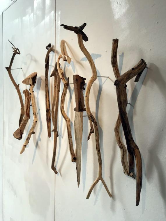 an artwork made of sticks